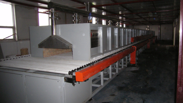 產品用途：特種陶瓷電熱輥道窯，規格：1.2米×32米電加熱